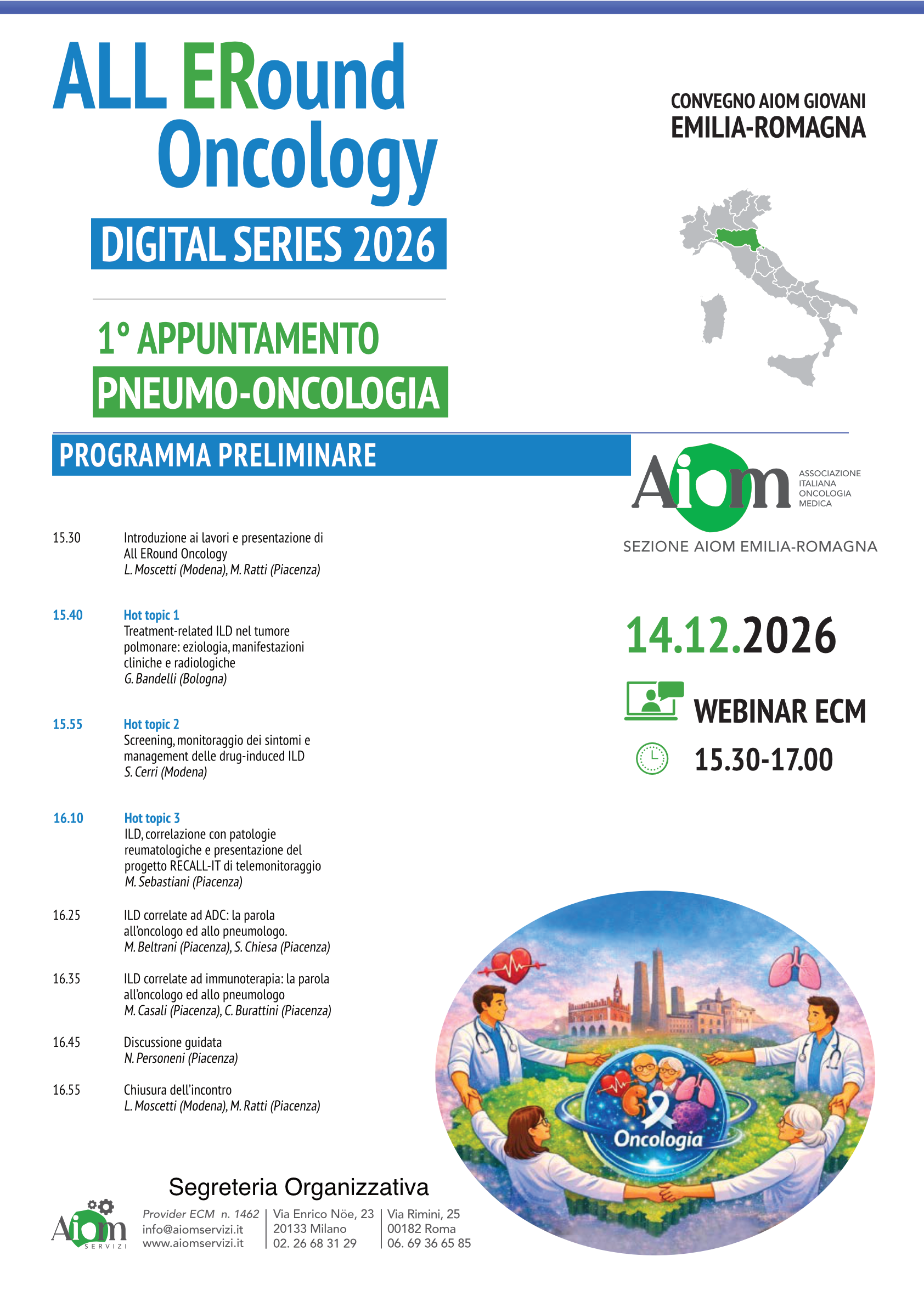 ALL ERound Oncology Digital Series 2026 - Pneumo-oncologia - AIOM Emilia-Romagna - 14 dicembre 2026